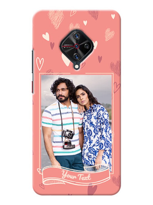 Custom Vivo S1 Pro custom mobile phone cases: love doodle art Design