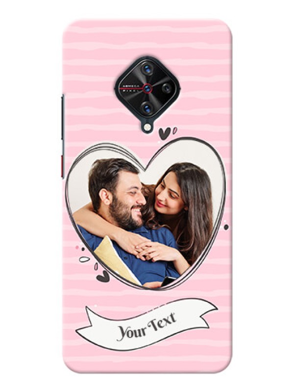 Custom Vivo S1 Pro custom mobile phone covers: Vintage Heart Design