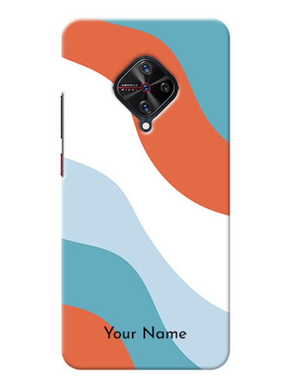 Custom Vivo S1 Pro Mobile Back Covers: coloured Waves Design