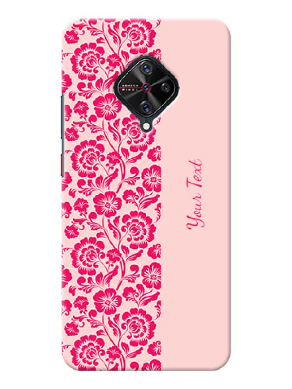 Custom Vivo S1 Pro Phone Back Covers: Attractive Floral Pattern Design