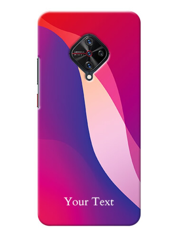 Custom Vivo S1 Pro Mobile Back Covers: Digital abstract Overlap Design