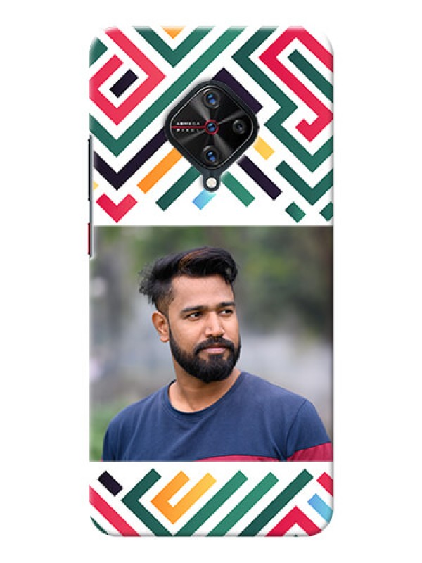 Custom Vivo S1 Pro Custom Mobile Case with Colorful Maze Pattern Design