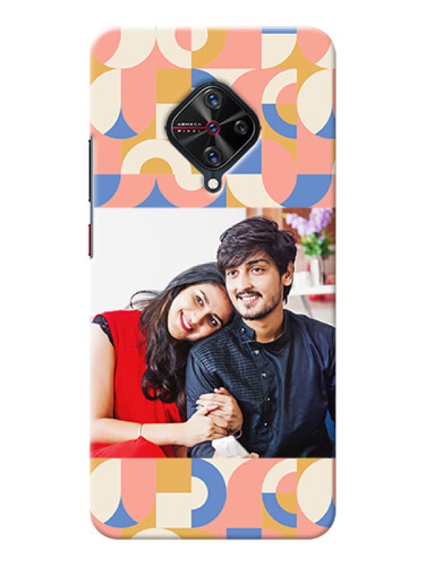 Custom Vivo S1 Pro Custom Phone Covers: Semi-circle Maze Pattern Design