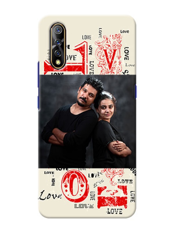 Custom Vivo S1 mobile cases online: Trendy Love Design Case