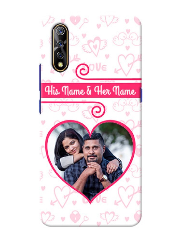Custom Vivo S1 Personalized Phone Cases: Heart Shape Love Design