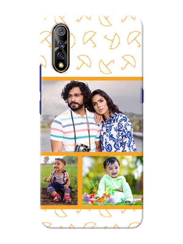 Custom Vivo S1 Personalised Phone Cases: Yellow Pattern Design