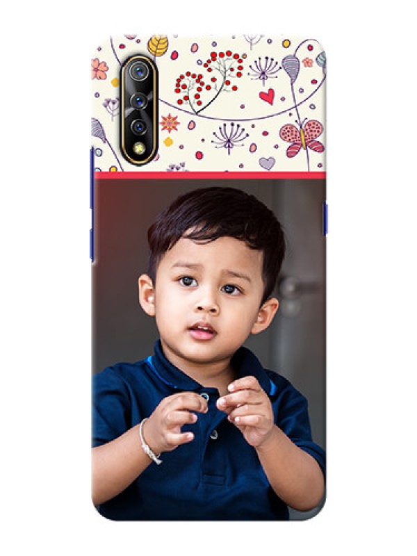 Custom Vivo S1 phone back covers: Premium Floral Design