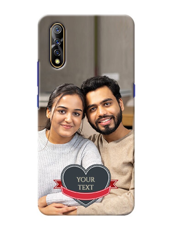 Custom Vivo S1 mobile back covers online: Just Married Couple Design