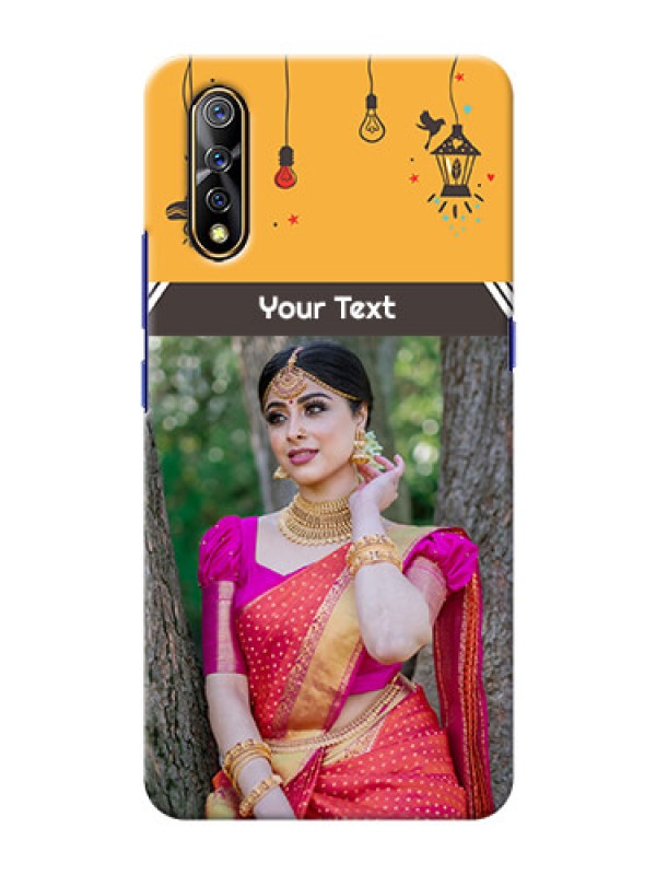 Custom Vivo S1 custom back covers with Family Picture and Icons 