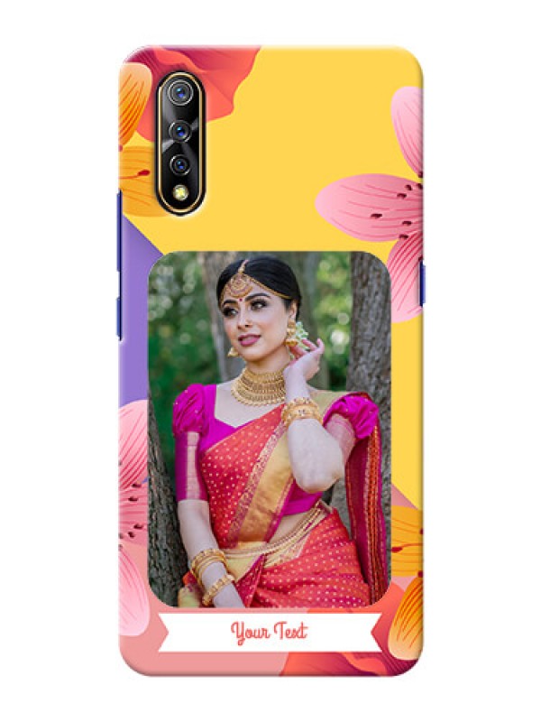Custom Vivo S1 Mobile Covers: 3 Image With Vintage Floral Design