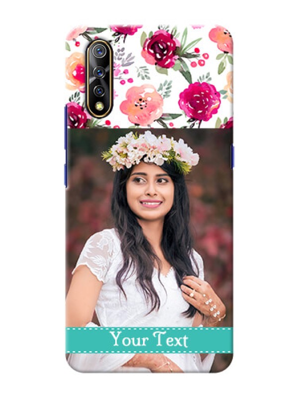 Custom Vivo S1 Personalized Mobile Cases: Watercolor Floral Design