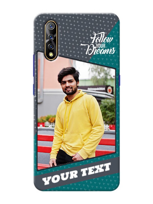 Custom Vivo S1 Back Covers: Background Pattern Design with Quote