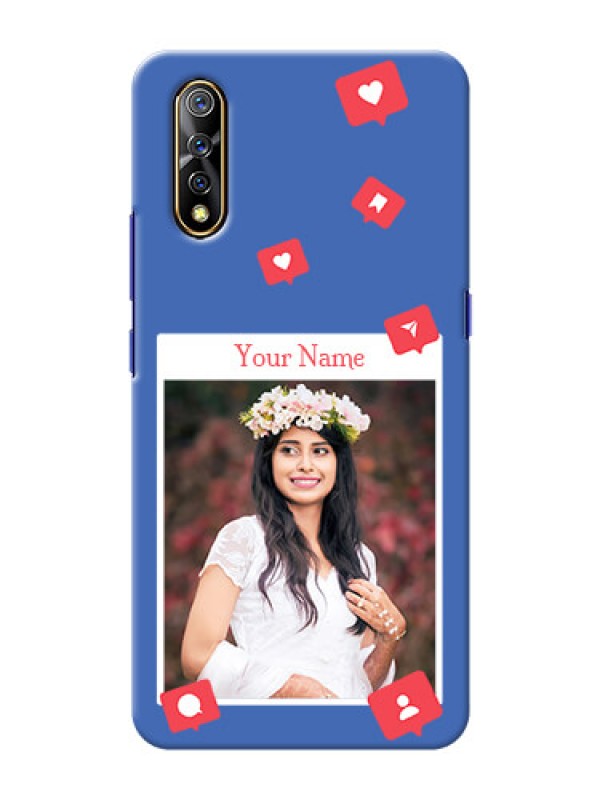 Custom Vivo S1 Back Covers: Like Share And Comment Design