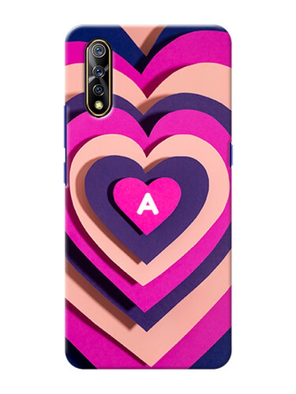 Custom Vivo S1 Custom Mobile Case with Cute Heart Pattern Design