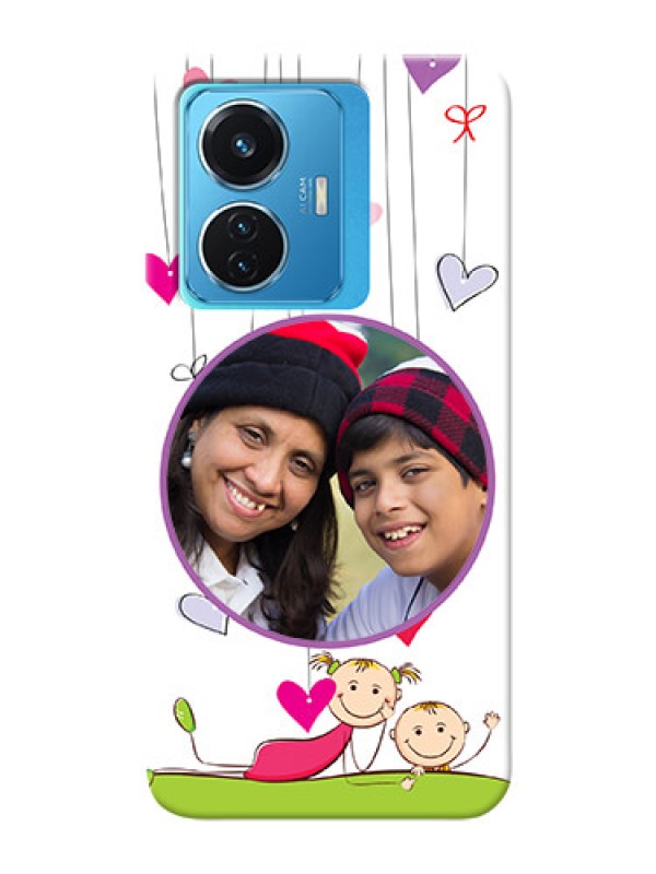 Custom Vivo T1 44W 4G Mobile Cases: Cute Kids Phone Case Design