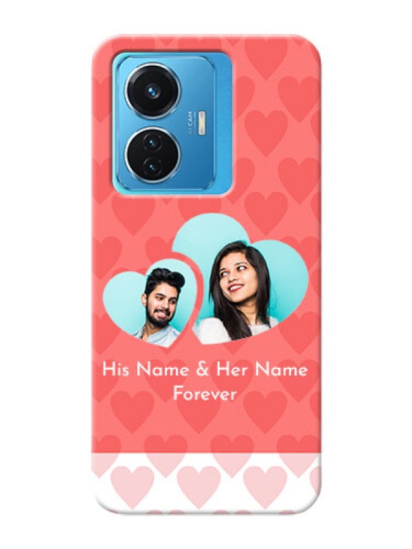Custom Vivo T1 44W 4G personalized phone covers: Couple Pic Upload Design