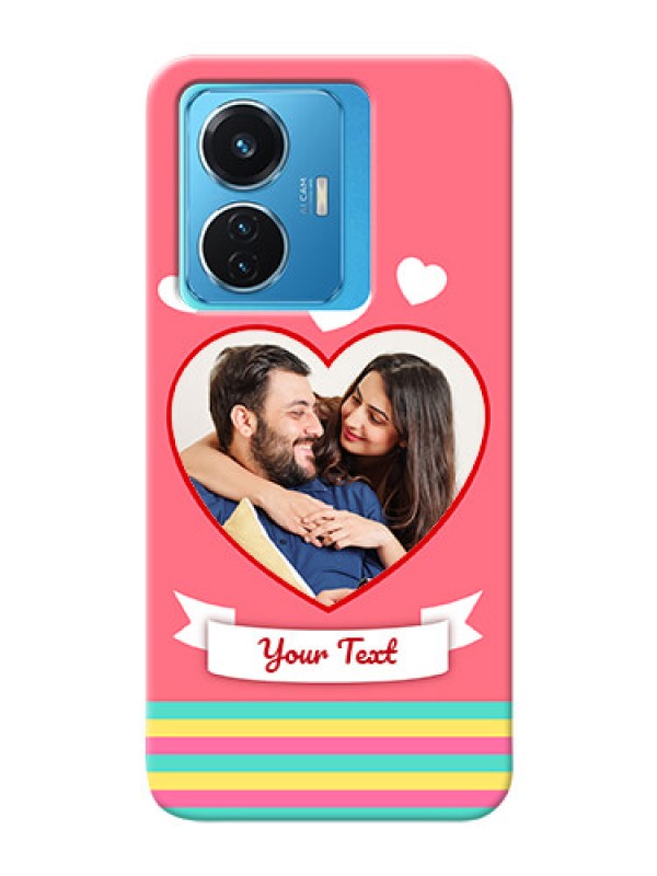 Custom Vivo T1 44W 4G Personalised mobile covers: Love Doodle Design