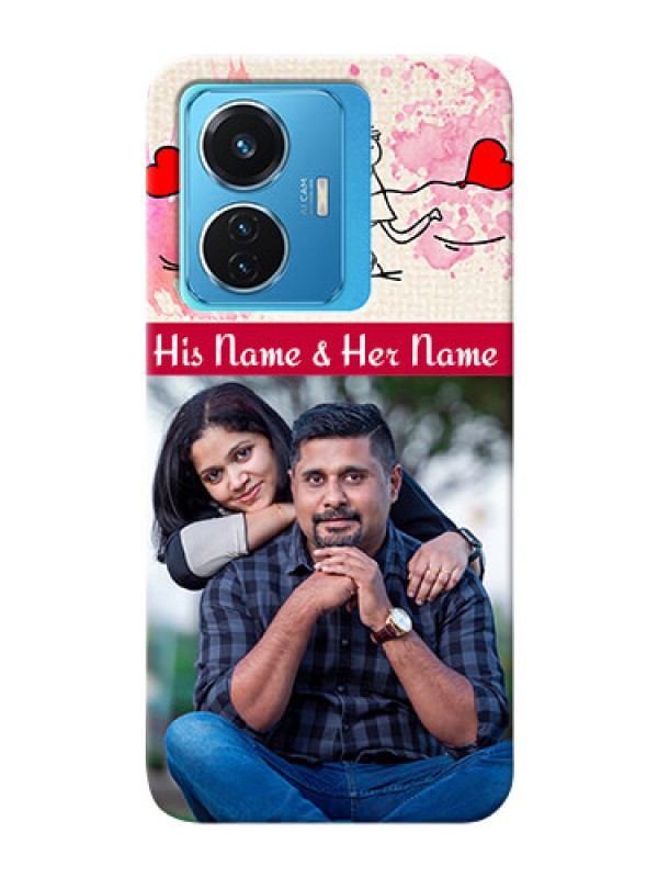 Custom Vivo T1 44W 4G phone back covers: You and Me Case Design