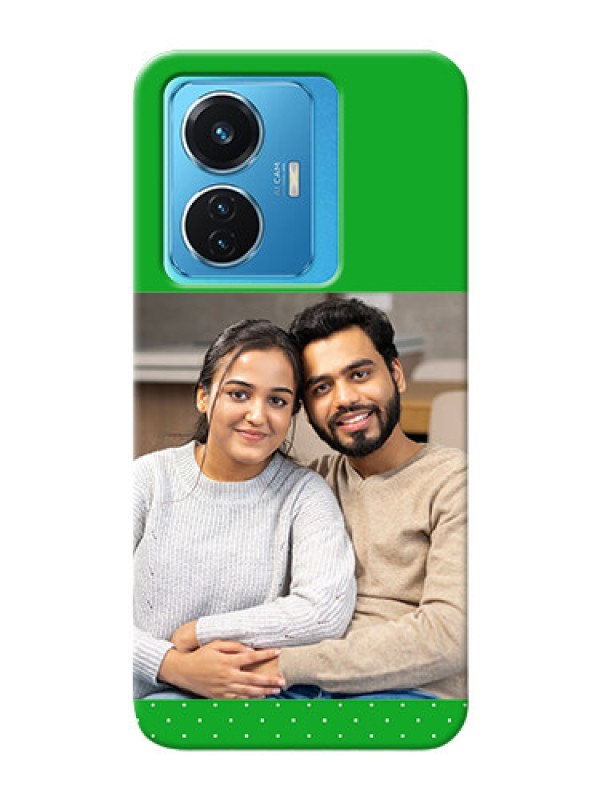 Custom Vivo T1 44W 4G Personalised mobile covers: Green Pattern Design