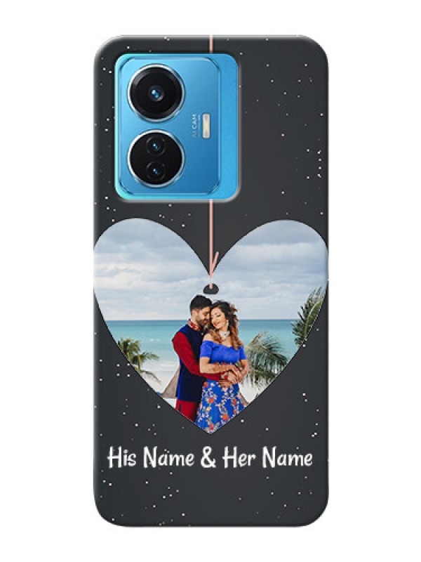 Custom Vivo T1 44W 4G custom phone cases: Hanging Heart Design