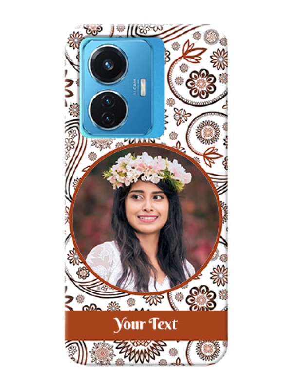 Custom Vivo T1 44W 4G phone cases online: Abstract Floral Design 