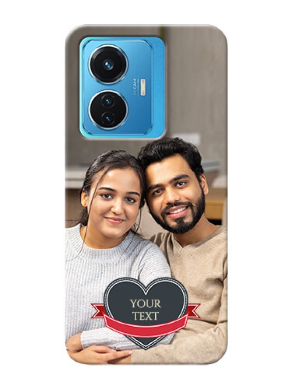 Custom Vivo T1 44W 4G mobile back covers online: Just Married Couple Design