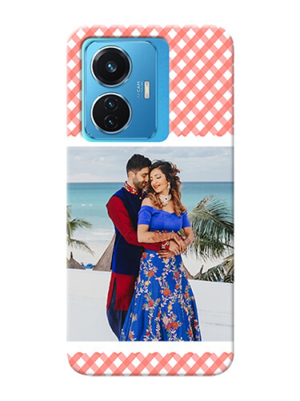 Custom Vivo T1 44W 4G custom mobile cases: Pink Pattern Design