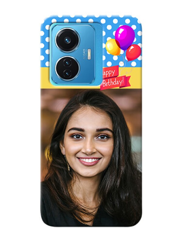 Custom Vivo T1 44W 4G custom mobile back covers: Happy Birthday Design