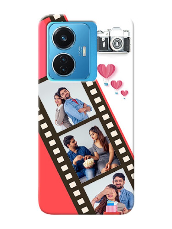 Custom Vivo T1 44W 4G custom phone covers: 3 Image Holder with Film Reel