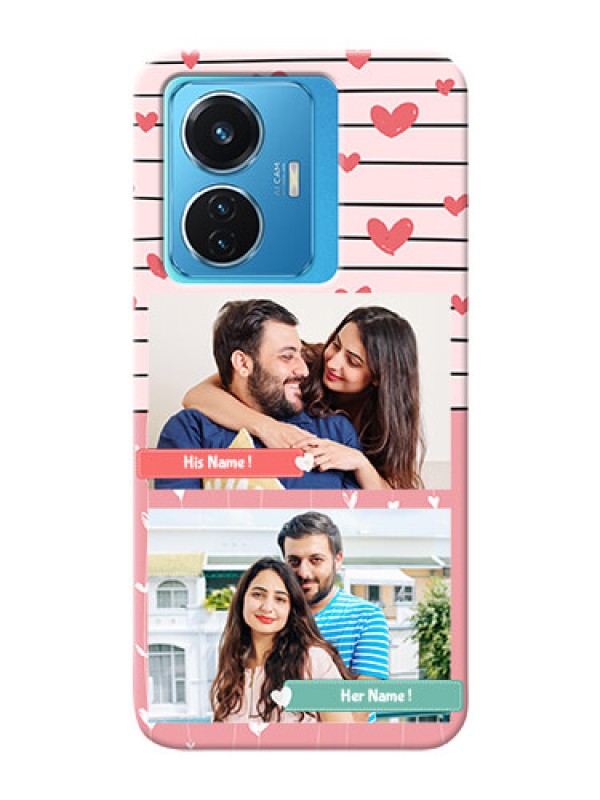 Custom Vivo T1 44W 4G custom mobile covers: Photo with Heart Design