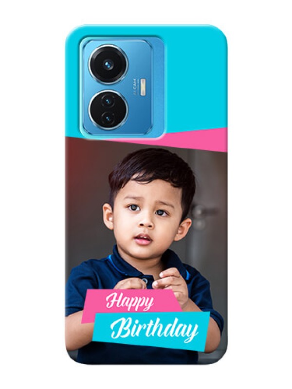 Custom Vivo T1 44W 4G Mobile Covers: Image Holder with 2 Color Design