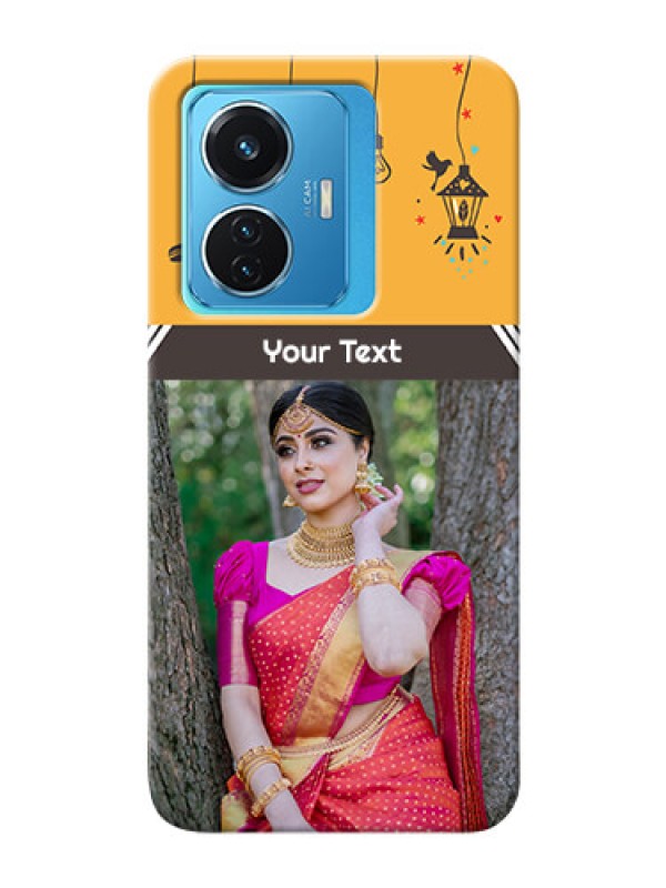 Custom Vivo T1 44W 4G custom back covers with Family Picture and Icons 