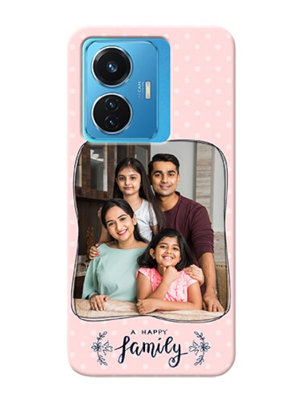 Custom Vivo T1 44W 4G Personalized Phone Cases: Family with Dots Design