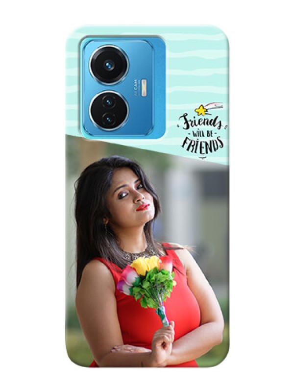 Custom Vivo T1 44W 4G Mobile Back Covers: Friends Picture Icon Design