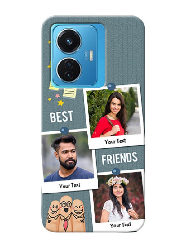 Custom Vivo T1 44W 4G Mobile Cases: Sticky Frames and Friendship Design