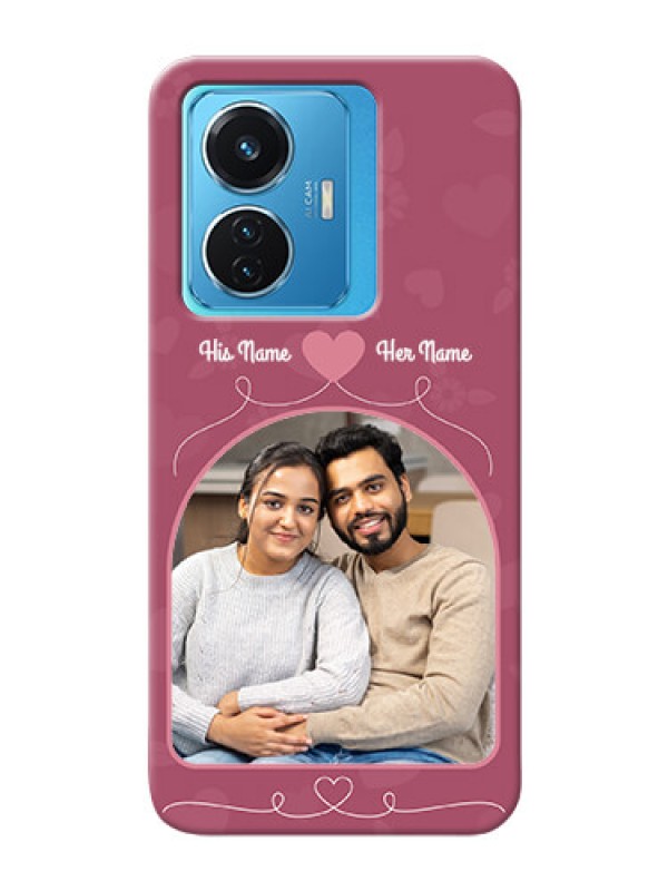 Custom Vivo T1 44W 4G mobile phone covers: Love Floral Design