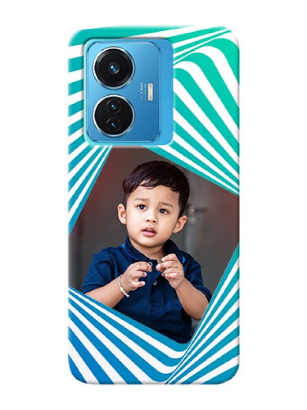 Custom Vivo T1 44W 4G Personalised Mobile Covers: Abstract Spiral Design