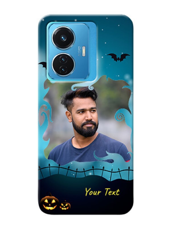 Custom Vivo T1 44W 4G Personalised Phone Cases: Halloween frame design
