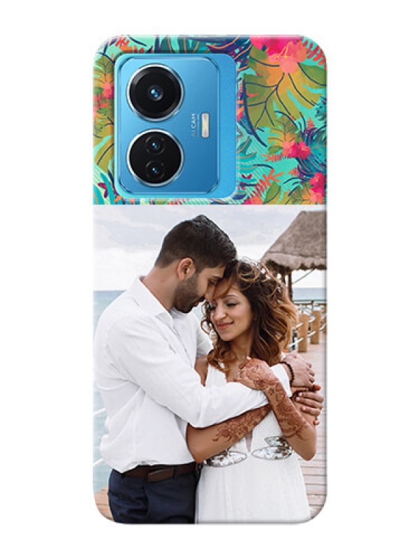 Custom Vivo T1 44W 4G Personalized Phone Cases: Watercolor Floral Design