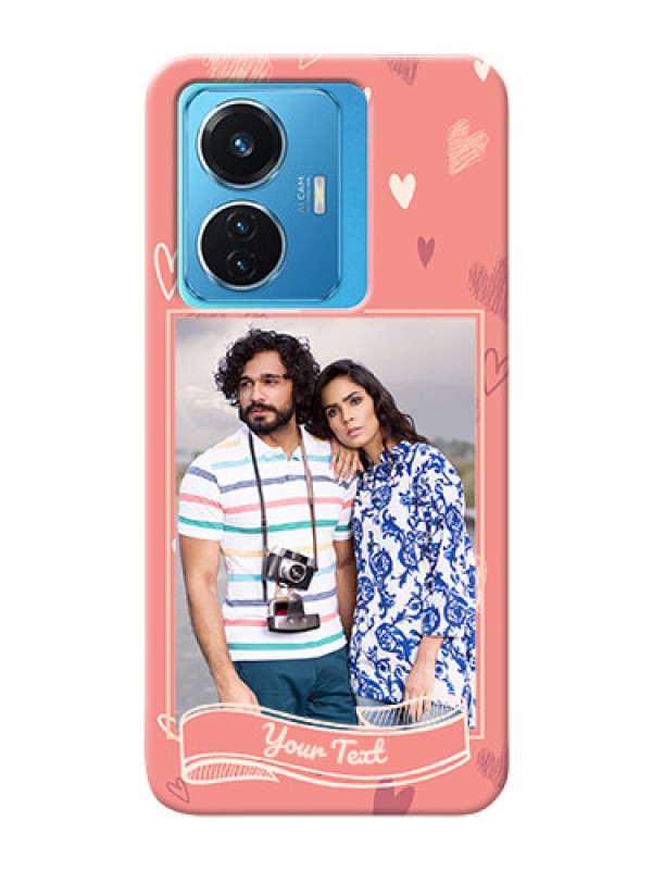 Custom Vivo T1 44W 4G custom mobile phone cases: love doodle art Design