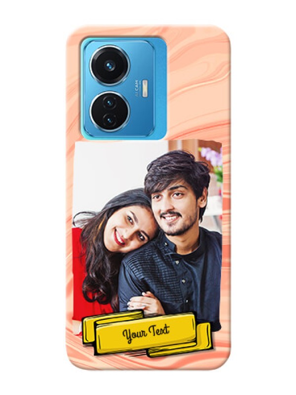 Custom Vivo T1 44W 4G Customized Phone Cases: Marble Texture Design