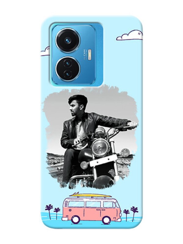 Custom Vivo T1 44W 4G Mobile Covers Online: Travel & Adventure Design