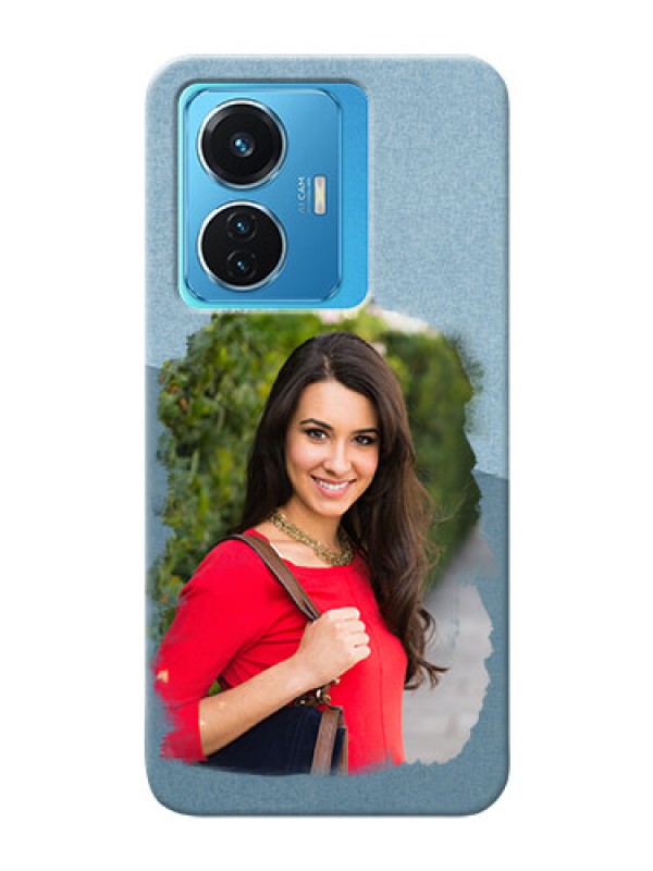 Custom Vivo T1 44W 4G custom mobile phone covers: Grunge Line Art Design