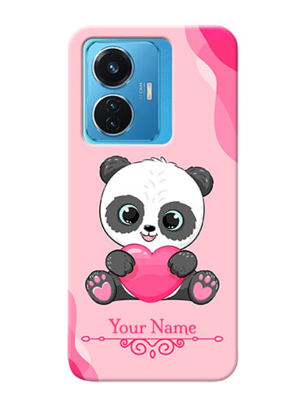 Custom Vivo T1 44W 4G Mobile Back Covers: Cute Panda Design