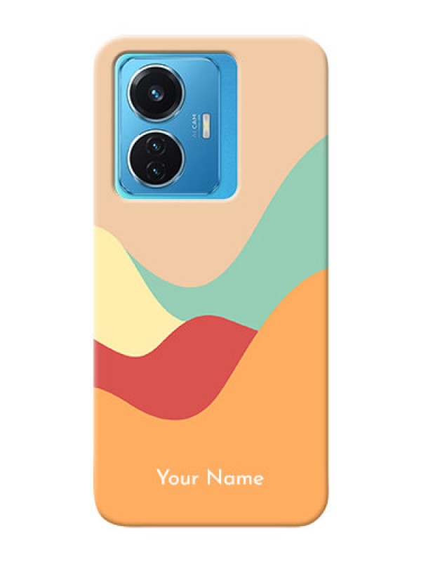 Custom Vivo T1 44W 4G Custom Mobile Case with Ocean Waves Multi-colour Design