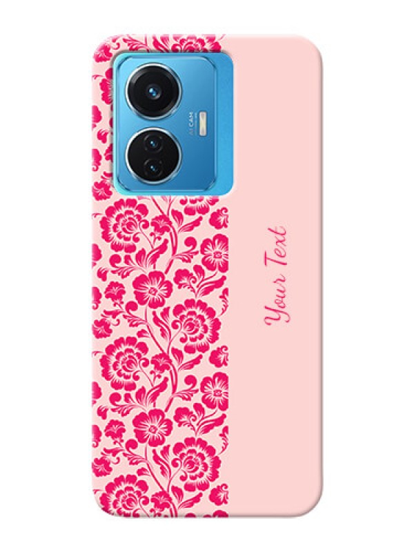Custom Vivo T1 44W 4G Phone Back Covers: Attractive Floral Pattern Design