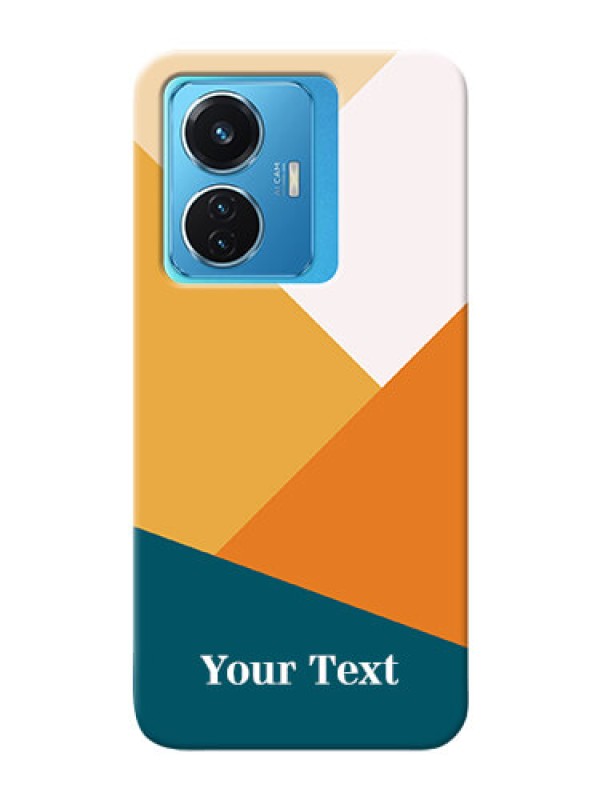 Custom Vivo T1 44W 4G Custom Phone Cases: Stacked Multi-colour Design