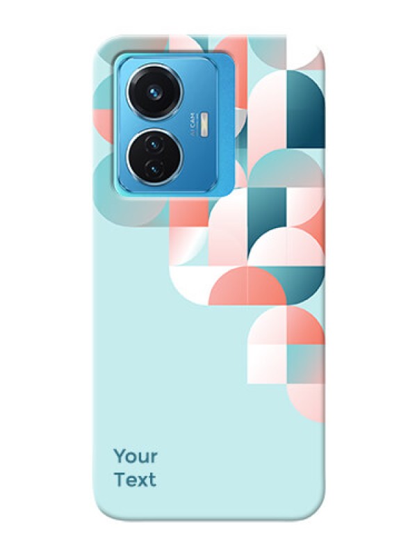 Custom Vivo T1 44W 4G Back Covers: Stylish Semi-circle Pattern Design