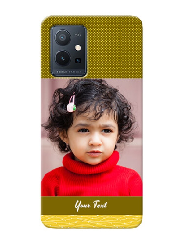 Custom Vivo T1 5G custom mobile back covers: Simple Green Color Design