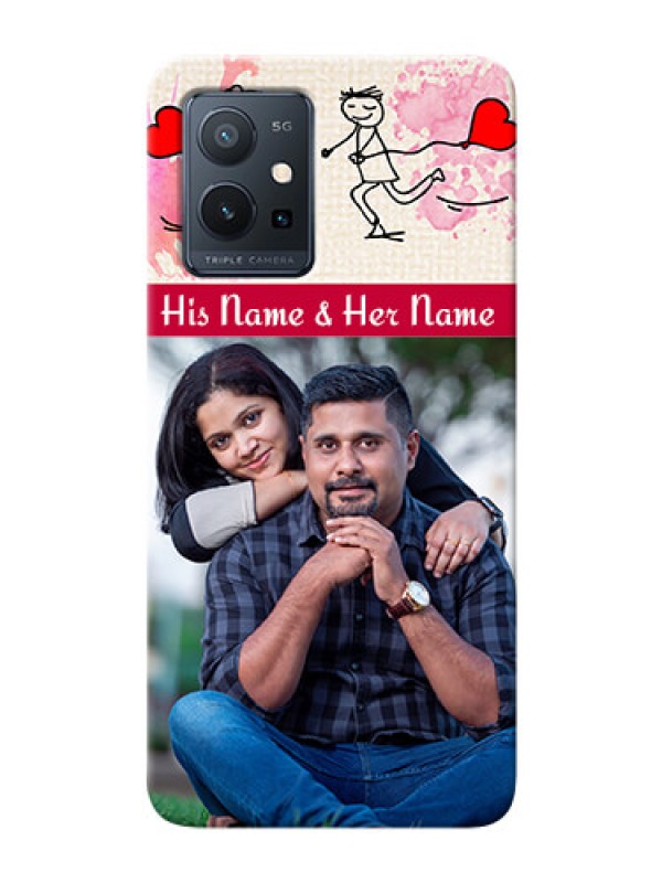 Custom Vivo T1 5G phone back covers: You and Me Case Design